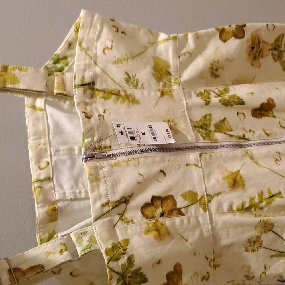 New Inc Botanical Dress Yellow - Picture 3 of 3